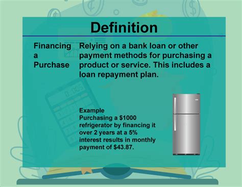 Menu Definition Finance
