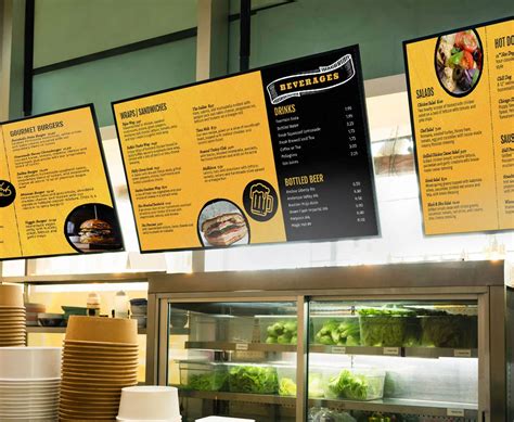 Menu Display Board Ideas