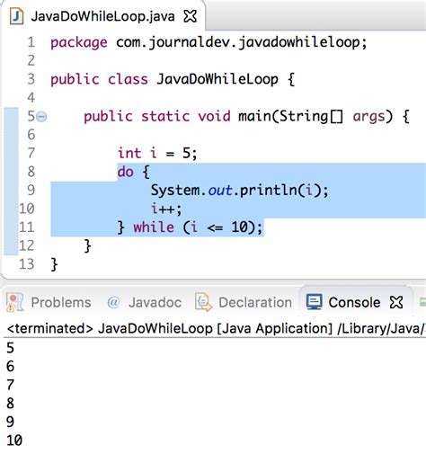 menu driven program in java using do while
