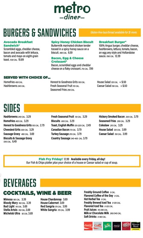 Unveil the Culinary Symphony at Metro Diner: A Gastronomic Journey to Delight Your Senses