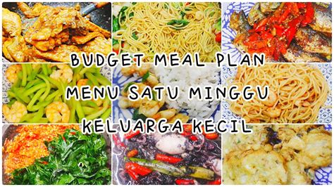 menu untuk satu minggu