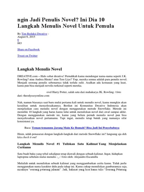 menulis plot buat novel