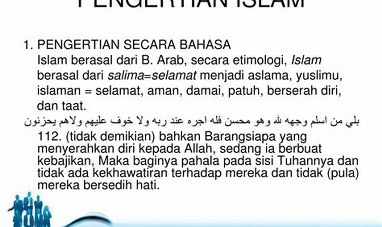 Panduan Lengkap Memahami "Menurut Bahasa Islam Berarti"