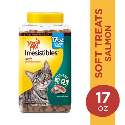 meow mix irresistibles soft cat treats 17 oz