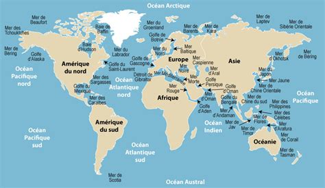 carte mers et ocean» Info ≡ Voyage Carte Plan