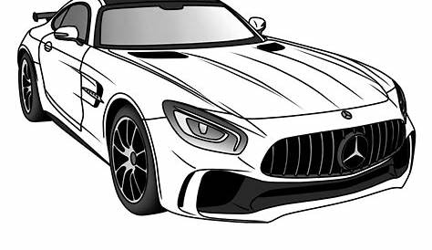 Coloriage - Mercedes Classe E | Coloriages à imprimer gratuits