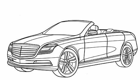 Ausmalbilder Mercedes AMG Ausdrucken Kostenlos