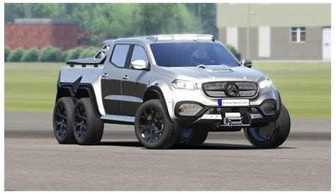 Mercedes Benz X Class 6x6 Monster 6 Wheel Custom Is Pickup Of Your Nightmares