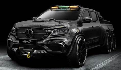 Mercedes Benz X Class Carbon 6x6 6 Wheel Custom Is Pickup Of Your Nightmares