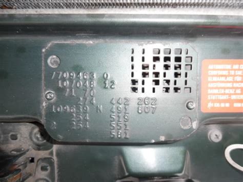 Mercedes Data Plate Decoder