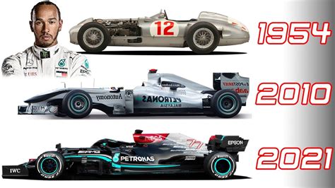 mercedes f1 cars by year