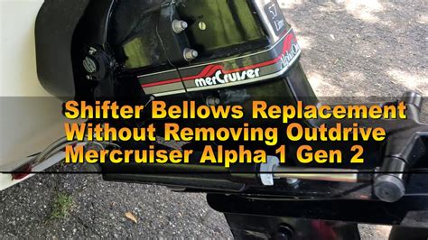 Mercruiser Shift Boot Replacement