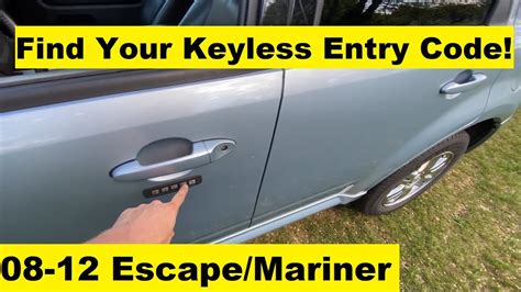 Mercury Keyless Entry Code