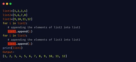 merge 2 lists together python
