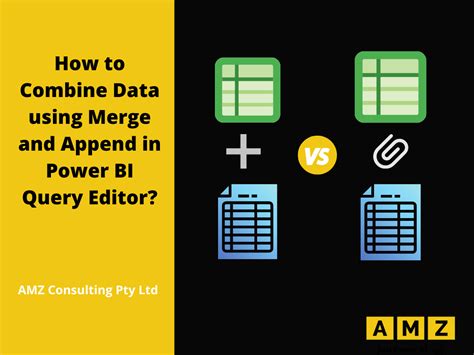 merge and append queries in power query