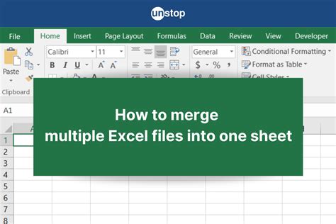 Merge Excel File Sheets