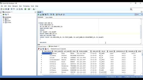 merge query example in oracle