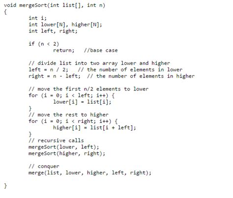 merge sort recursive algorithm python