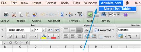 Merge Two Tables Excel Mac