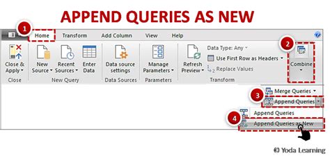 merge vs append queries excel