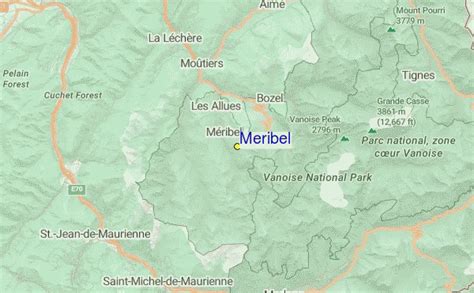 Méribel Plan des pistes de ski Méribel (avec images) Vacances ski