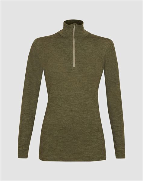 merino wool half zip