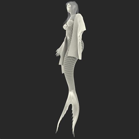 mermaid statue 3d model free download unity