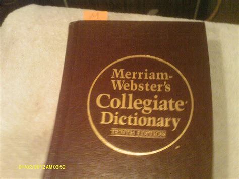 merriam collegiate dictionary
