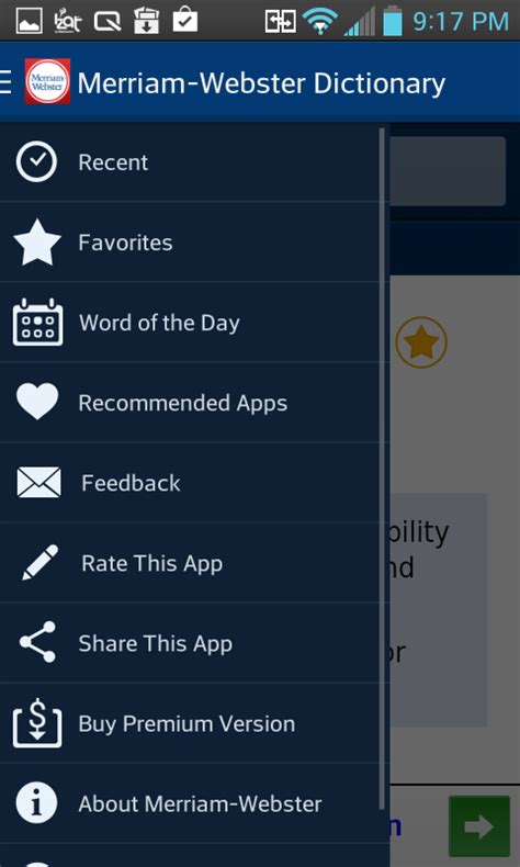 merriam webster app for android