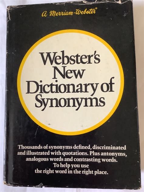merriam webster synonym