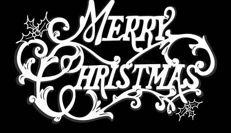 Merry Christmas Black Metal Ornament Steel Art Sign Decor