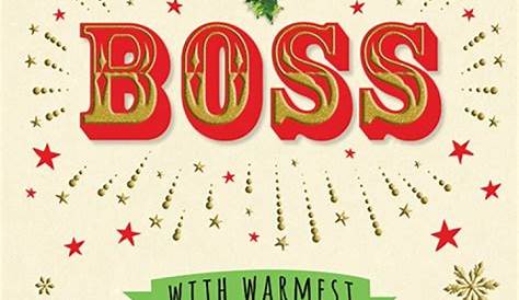 Merry Christmas Card To Boss 39 Wishes For Your Short And Thoughtful