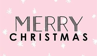 Merry Christmas Wallpaper Aesthetic Pink