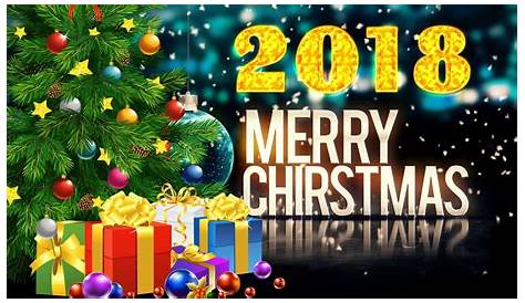 Merry Xmas 2018 Picture A Christmas Royalty Free Vector Image