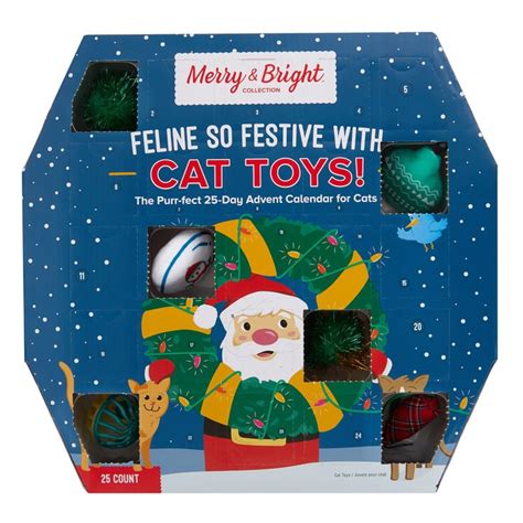 merry and bright cat toy advent calendar