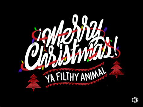 “Merry Christmas with Adorable Animal Wallpaper”