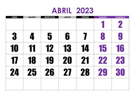 mes de abril de 2023