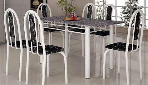 conjunto de mesa em granito bahia com 6 cadeiras 🥇 【 OFERTAS 】 | Vazlon