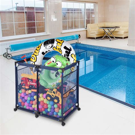 Mesh Pool Storage Cart
