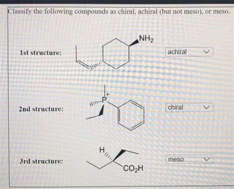 meso compound chiral or achiral
