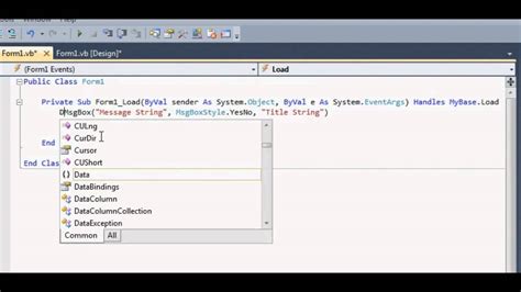Message Box Meaning In Visual Basic