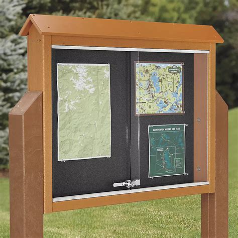 Message Center Sign With Posts