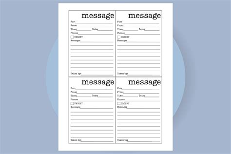 Message Pads Templates