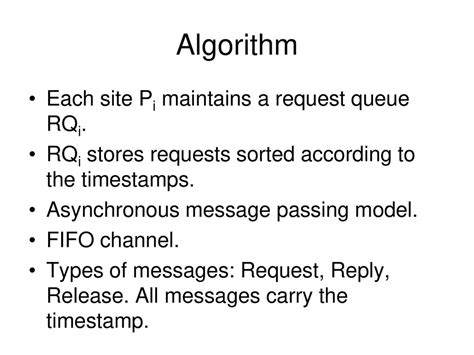 Message Queue Algorithm