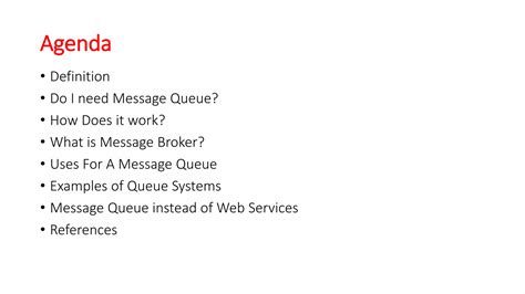 Message Queue Definition