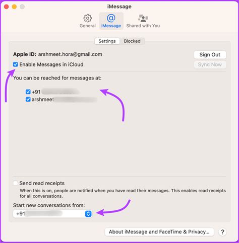messages on mac sync with iphone