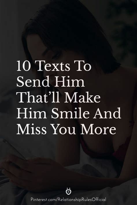 messages to send a guy to make him smile
