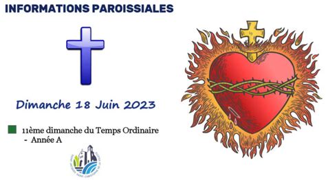 messe dimanche 18 juin 2023