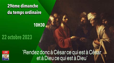 messe du dimanche 22 octobre 2023