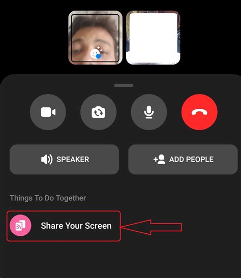 messenger video call share screen